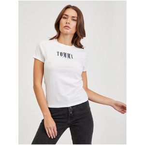 Bílé dámské tričko Tommy Jeans obraz