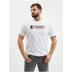 Bílé pánské tričko Tommy Jeans obraz