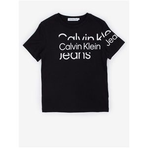 Černé klučičí tričko Calvin Klein Jeans Blown-Up obraz