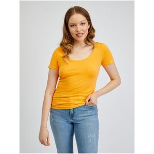 Oranžové dámské basic tričko ORSAY obraz
