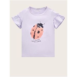 Světle fialové holčičí tričko Tom Tailor obraz