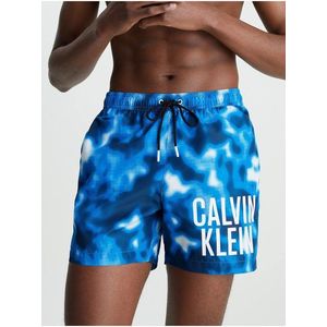 Modré pánské vzorované plavky Calvin Klein Underwear obraz