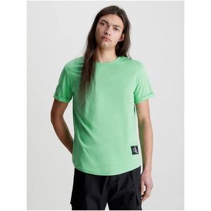 Světle zelené pánské tričko Calvin Klein Jeans obraz