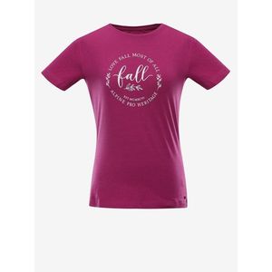 Dámské bavlněné triko ALPINE PRO ALLONA růžová obraz