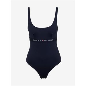Tmavě modré dámské jednodílné plavky Tommy Hilfiger Underwear obraz