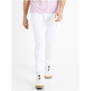 Bílé pánské kalhoty Celio Domonday obraz