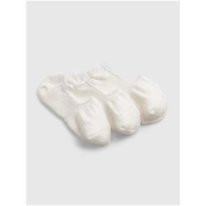 Sada tří párů pánských neviditelných ponožek v bílé barvě GAP obraz