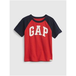 Černo-červené klučičí tričko s logem GAP obraz