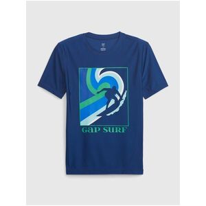 Tmavě modré klučičí tričko na plavání GAP obraz