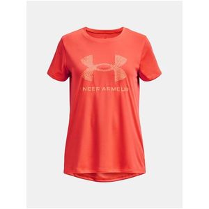 Oranžové sportovní tričko Under Armour UA Tech Print BL SSC obraz