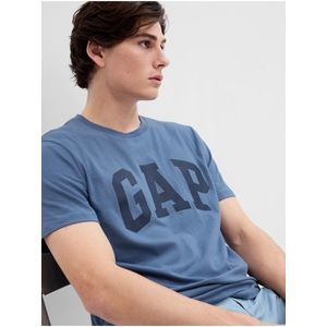 Modré pánské bavlněné tričko GAP obraz