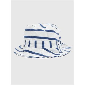 Modro-bílý dětský oboustranný klobouk GAP obraz