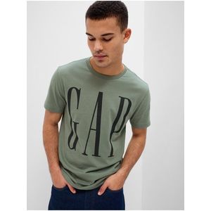 Zelené pánské bavlněné tričko s logem GAP obraz