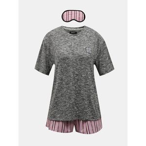 Růžovo-šedá pyžamová sada DKNY obraz