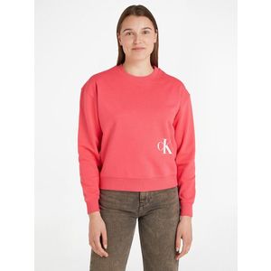 Calvin Klein Jeans Mikina Růžová obraz