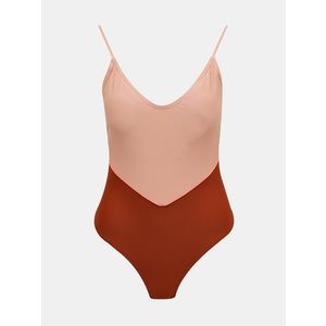 Růžové jednodílné plavky Pieces obraz