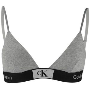 Calvin Klein ´96 COTTON-UNLINED TRIANGLE Dámská podprsenka, šedá, velikost obraz