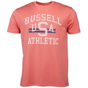 Russell Athletic T-SHIRT M Pánské tričko, lososová, velikost obraz