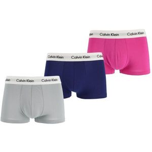 Calvin Klein 3 PACK LO RISE TRUNK Pánské boxerky, šedá, velikost obraz