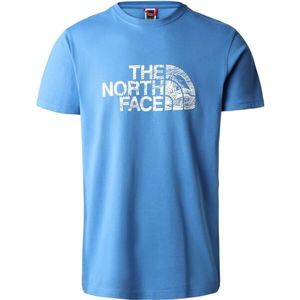 The North Face WOODCUT M Pánské triko, modrá, velikost obraz