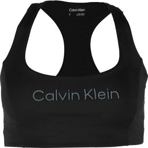 Calvin Klein ESSENTIALS PW MEDIUM SUPPORT SPORTS BRA Dámská sportovní podprsenka, černá, velikost obraz