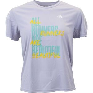 adidas OWN THE RUN TEE Dámské běžecké tričko, fialová, velikost obraz