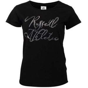 Russell Athletic T-SHIRT W Dámské tričko, černá, velikost obraz