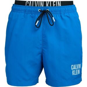 Calvin Klein INTENSE POWER-MEDIUM DOUBLE WB Pánské koupací šortky, modrá, velikost obraz