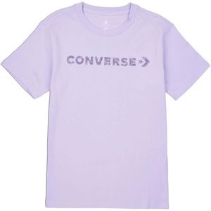 Converse WORDMARK SS TEE Dámské tričko, fialová, velikost obraz
