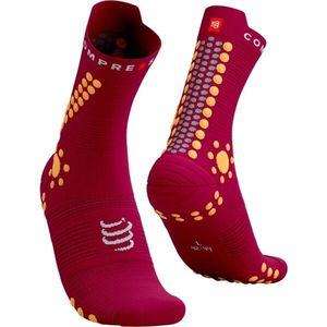 Compressport PRO RACING SOCKS v4.0 TRAIL Běžecké ponožky, červená, velikost obraz