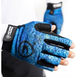 ADVENTER & FISHING SHORT Pánské rukavice pro chytání na moři, modrá, velikost obraz