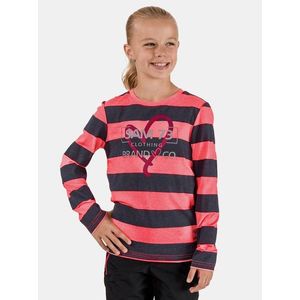 Růžovo-šedé holčičí pruhované tričko SAM 73 Hope obraz