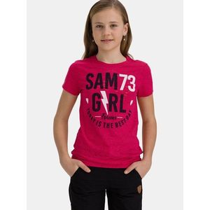 Růžové holčičí tričko s potiskem SAM 73 obraz