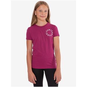 Tmavě růžové holčičí tričko s potiskem SAM 73 obraz