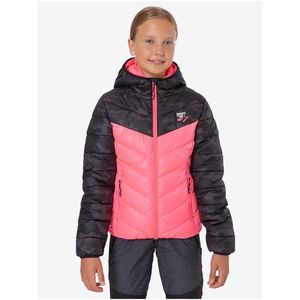 Černo-růžová holčičí zimní prošívaná bunda SAM 73 Terri obraz