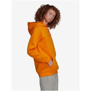 Oranžová pánská mikina s kapucí adidas Originals obraz