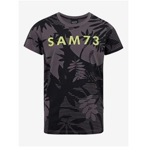 Černé chlapecké vzorované tričko SAM 73 Theodore obraz