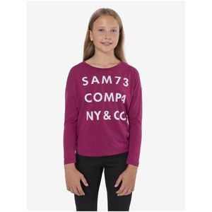 Tmavě růžové holčičí tričko SAM 73 Kat obraz