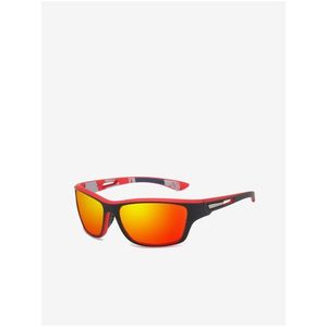 Červeno-černé sportovní polarizační sluneční brýle VeyRey Gustav obraz