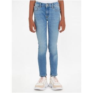 Modré holčičí skinny fit džíny Calvin Klein Jeans obraz