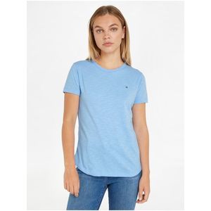 Modré dámské tričko Tommy Hilfiger obraz