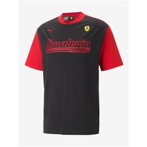 Červeno-černé pánské tričko Puma Ferrari Race Statement obraz