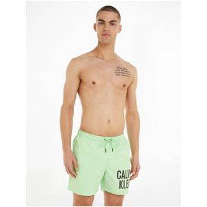 Světle zelené pánské plavky Calvin Klein Underwear Intense Power-Medium Drawstring obraz