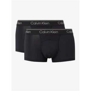 Sada dvou černých boxerek v černé barvě s elastickým lemem 2PK Calvin Klein Underwear obraz