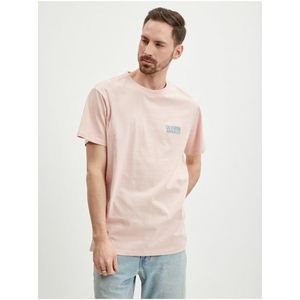 Světle růžové pánské tričko Guess Back Mirage obraz