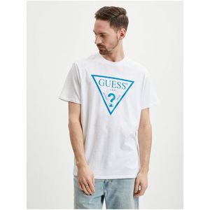 Bílé pánské tričko Guess Reflective obraz