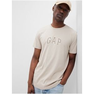 Béžové pánské tričko s logem GAP obraz