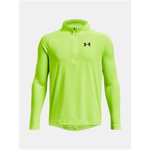 Neonově zelené sportovní tričko Under Armour UA Tech 2.0 1/2 Zip obraz