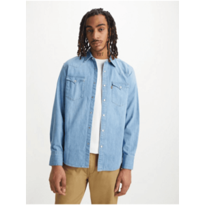 Světle modrá pánská džínová košile Levi's® Barstow Western Standard Esta obraz