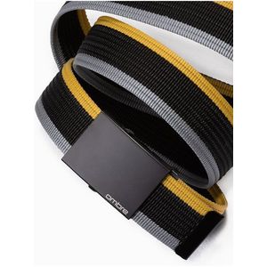 Žluto-černý pánský pruhovaný pásek Ombre Clothing obraz